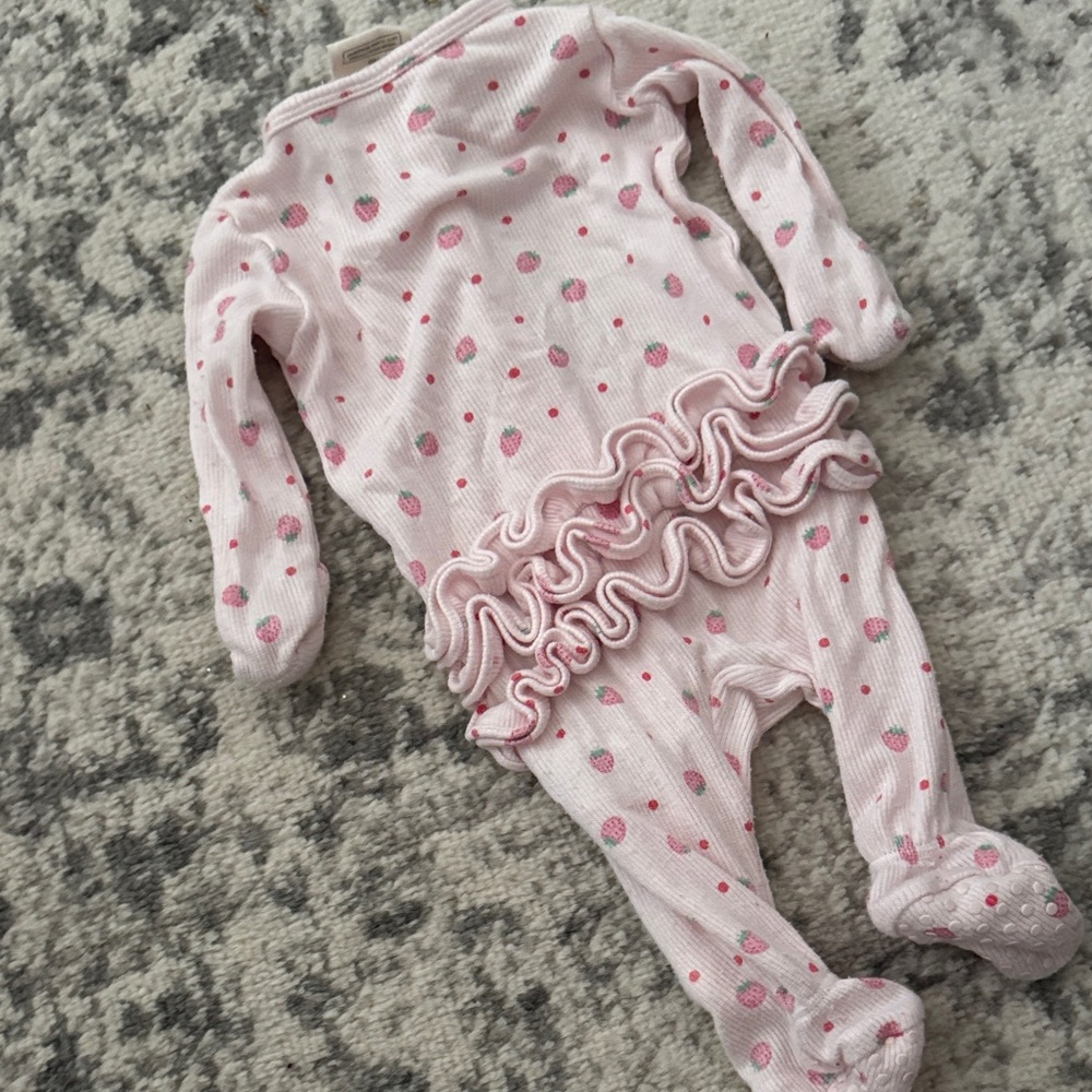 Tullabee Strawberry Ruffle One-Piece for Kids